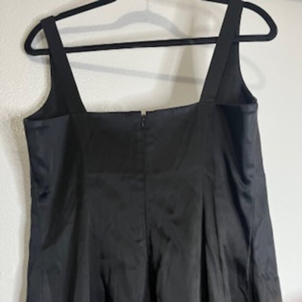 Calvin Klein Little Black Dress Women’s Small Satin Above Knee Pencil Cocktail - Picture 8 of 14